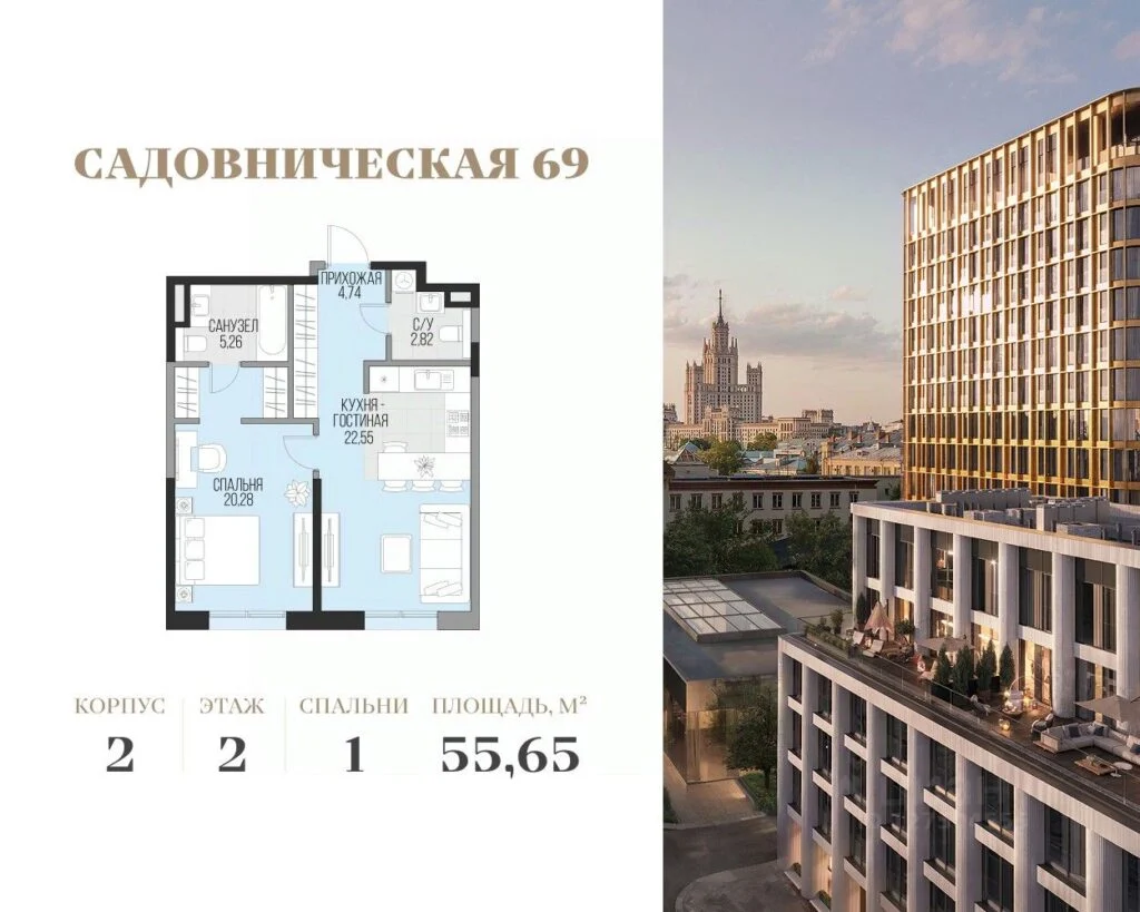 1-комнатные
